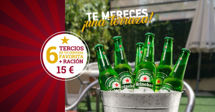Cubo de cerveza en La Bekada ¡6 Tercios a elegir por 15 €!